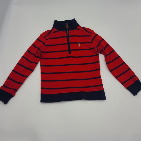 Polo Ralph Lauren boys' striped 1/4 zip pullover size 3T - Picture 1 of 4